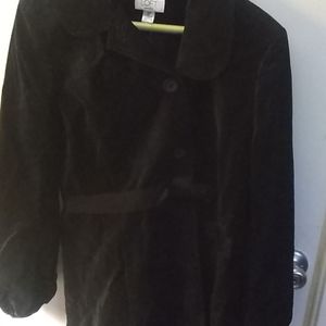 Velvet pea coat